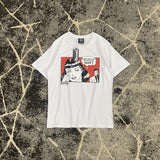 Thrasher T Shirt Summer Flame Loose Painting Printed T-shirt Man