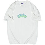 Men T Shirt Summer Casual Tops Men's Clothes Summer Wear Vintage Men's round Neck Short Sleeve Casual Loose Lightning Letter T-shirt