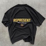 Present T Shirt Limited Slogan Print Loose Couple