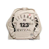 Rrr123 Sweatshirt Fog Fear of God X Rrr123 Joint Name Revival Printing Distressed