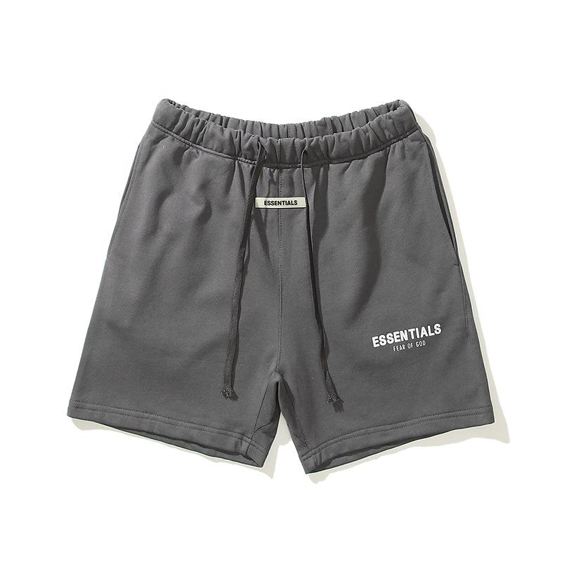 Kanye Shorts Fog Reflective Lettered Casual Shorts Summer Loose Large Size Shorts