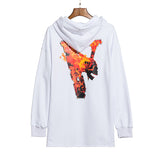 Pop Smoke Vlone King of New York Sweatshirt 999 Big V Meteor Print Country Hooded Sweater