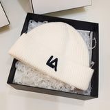 Dogers Winter Hat Fashion Letters Woolen Cap Female Autumn and Winter Leisure