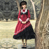 Gothic Lolita Harajuku Style Clothing Lolita Dress Op Side Cardigan Elegant CLA Style British Knight Dress