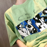 Cavempt CE Cave @ MPT C.E Portrait Printing Male and Female Couple Short Sleeve T-shirt