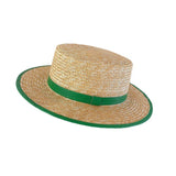 Straw Hat Flat Top Hat Summer Sun Protection by the Sea Beach Hat
