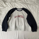 Diana Harvard Sweatshirt Retro Crew Neck Loose Sweater