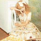 Gothic Lolita Harajuku Style Clothing Lolita Dress College Style Small Skirt Op Three-Stage Spring and Summer Dress