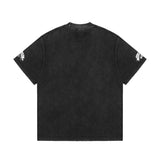 Present T Shirt Loose Printed Distressed Couple T-shirt