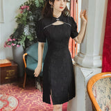 Women Cottagecore Dress Vintage Little Black Dress Everyday