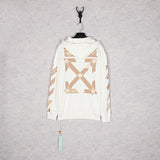 Off White Zipper Hoodie Early Autumn Zip Hooded Sweater for Men and Women