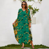 Women plus Size Dresses Loose Printed Dress