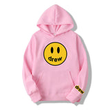 Smiley Face Hoodie Smiley Print Loose Men's Women's Pullover Hoodie