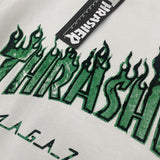 Thrasher T Shirt Summer Classic Flame Print Loose Couple T-shirt