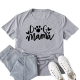 Boy Mama T Shirts Dog Mama Letter Print T-shirt