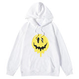 Smiley Face Hoodie Drew Smiley Face Printing Family Men's Women's Pullover