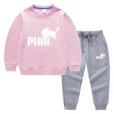 Children Pokemon Pikachu Hoodie & Pant Set Two-Piece Cotton Sweater Set