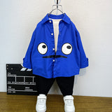 Toddler Boys Sweater Boys' White Shirt Spring Clothes for Children