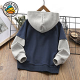 Children Hoodie Sweatshirts Small Yellow Duck Children's Clothing Boys Cartoon Hooded Sweatshirt