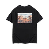 Fog T Shirt Summer Double Line Printed Short Sleeve Tshirt Male and Female Large Size Generation Hair Fear Of God