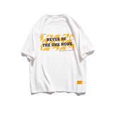 Men's T-shirt Trendy Letter Short-Sleeved T-shirt Baby Boy and Girl Summer Cotton Loose Crew Neck Casual T-shirt Tee