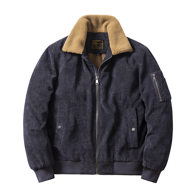 Bane Coat Cotton Coat Corduroy Fur Collar