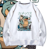 Men and Women Pokemon Pikachu Hoodie Pokémon Squirtle Crew Neck Pullover Sweatshirt