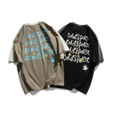 Men T Shirt Summer Casual Tops Men's Short-Sleeved T-shirt Couple Men's and Women's Printed Loose T-shirt