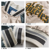 Dodgers Letterman Jacket Outfit Senior Jackets Varsity Baseball College Coat Boys  Fashion Brand Casual Loose Jacket