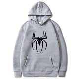 Men Spider Hoodie Spider-Man Pattern Printed Fleece Hoodie
