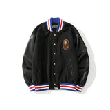 BAPE Varsity Jacket Embroidered Woolen Baseball Jacket Men's Jacket
