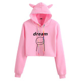 Dreamwastaken Men's Novelty Hoodies Dream Merch Shirt Fashion Navel Hooded Sweater