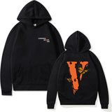 999 Vlone Hoodie Letter Sweater Men and Women Loose Long Sleeve Hip Hop