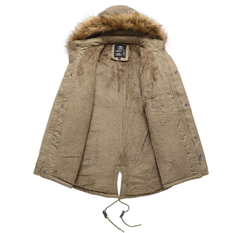 Bane Coat Fleece-Lined Mid-Length Cotton Clothing