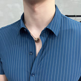 Men Short Sleeve T-Shirt Stretch Shirt Men's Short Sleeve