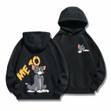 Tom and Jerry Hoodie Couple Sweater Hooded Autumn and Winter Coat