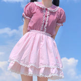 Gothic Lolita Harajuku Style Clothing Lolita Inner Plaid Shirt