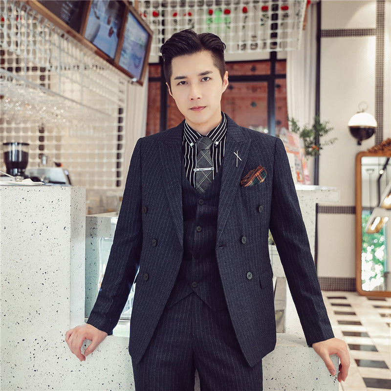 Double Brewed Seersucker Suit Men's Suit Set