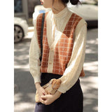 Preppy Aesthetic Outfits Plaid Knit