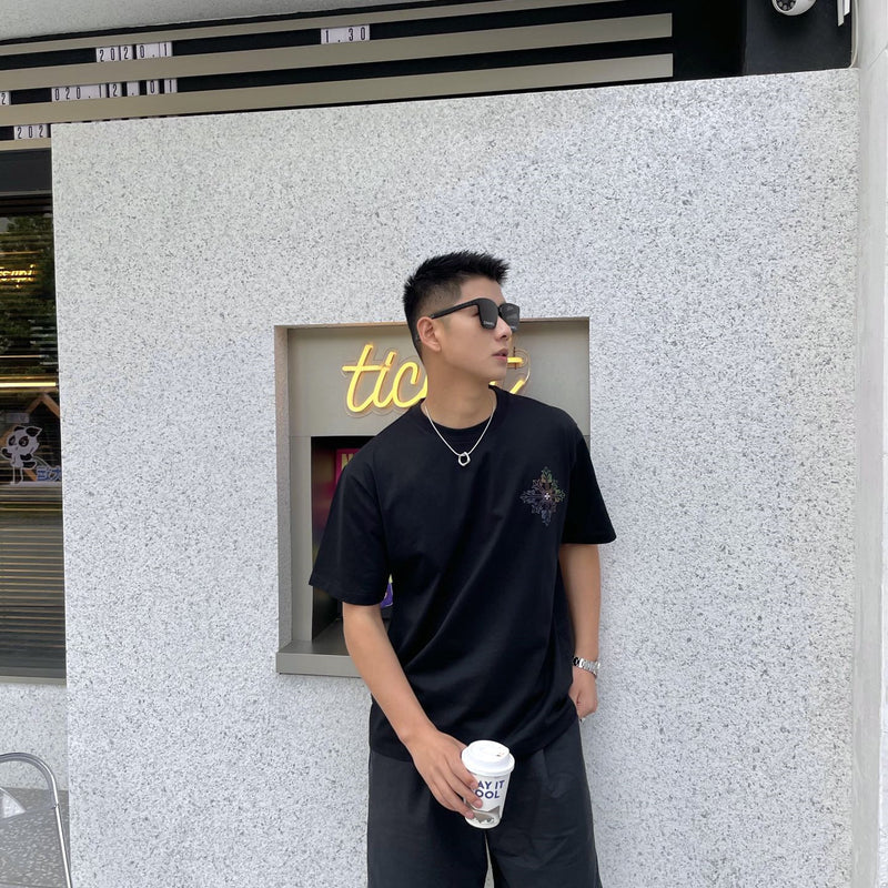 CHH Chrome Heart T Shirt Spring/Summer round Neck Short Sleeve T-shirt for Men and Women