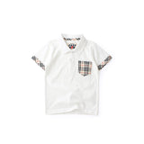 Children Boy Polo Shirts Summer Boys Lapel Short Sleeve Casual Polo Shirt