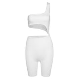 Spring New Women 'S Clothing Sexy Cutout Hip Lifting Short Jumpsuit