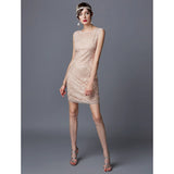 The Great Gatsby Dresses Vintage Sequin Dress See-through Sexy Dress