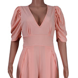 Women Bohemian Dress Summer Sexy V-neck Backless