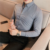 Men Shirts Plaid Shirt