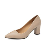 Nude Chunky Heel