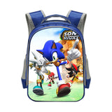 Sonic Backpack Sonic Elementary School Student Polyester School Bag Reflective Stripe Backpack