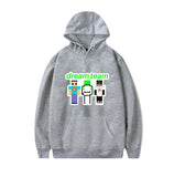 Dreamwastaken Men's Novelty Hoodies Dream Merch Shirt Cartoon Print Sweatshirt Casual Loose-Fitting Hoodie Outerwear Shirt