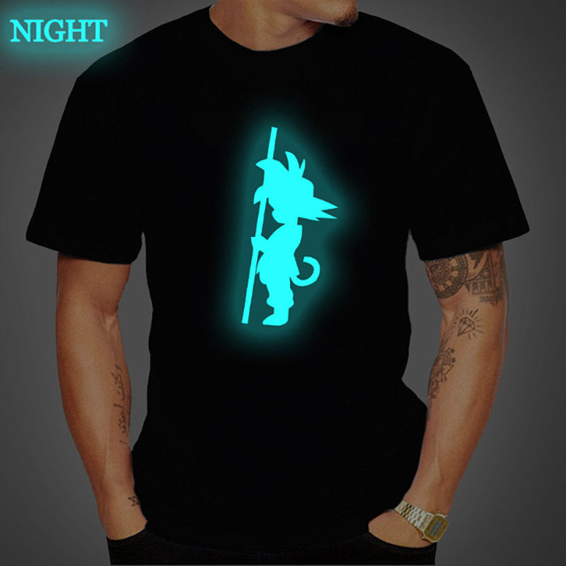 Back to the Future Costume Back to the Future T-shirt Cartoon Pattern Luminous T-shirt