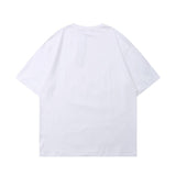 Men's T Shirt Summer Casual Tops Flower Print Short Sleeve T-shirt Men's Half Sleeve Boyfriend Harajuku Style Trendy Loose Half Sleeve